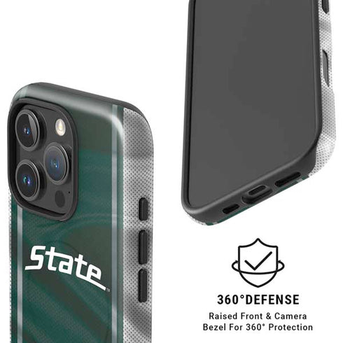 Michigan State University Jersey Grey iPhone 16 Pro Magsafe Impact Case
